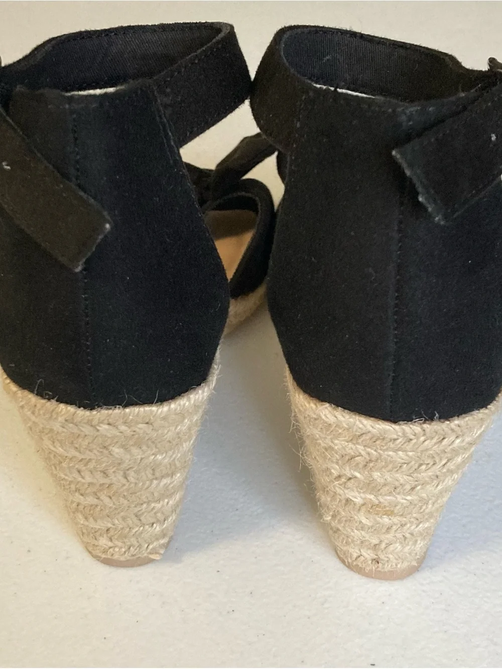 OLD NAVY Bow Tie Espadrille Wedge Sandals Size 7.5 EUC